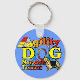 Norwich_Terrier_Agility Schlüsselanhänger