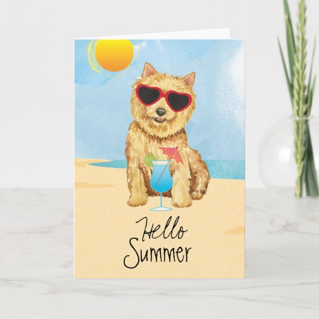 Norwich Terrier Card Karte (Vorderseite)