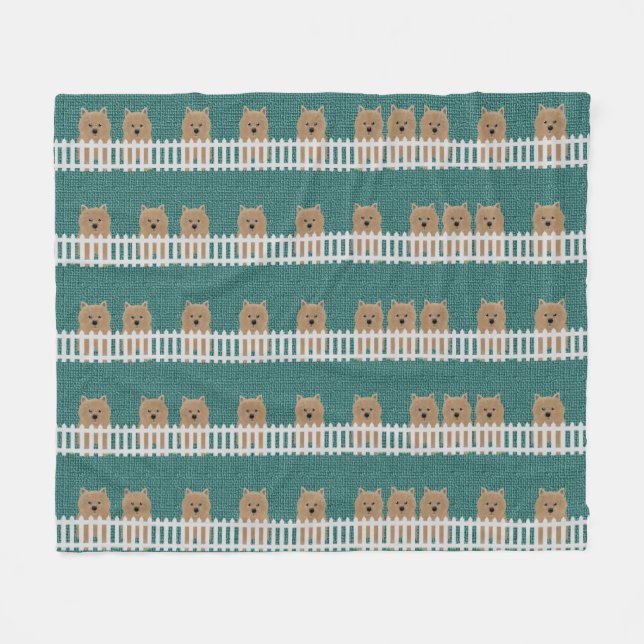 Norwich Terrier Fleece Blanket (Vorderseite (Horizontal))