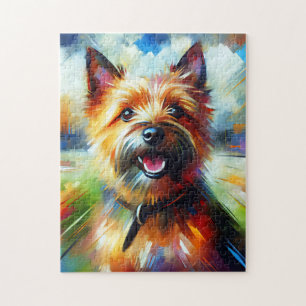 Norwich Terrier Hund Acryl Druck Hunde Liebhaber G Puzzle
