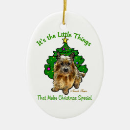 Norwich Terrier Lovers Weihnachten Keramikornament