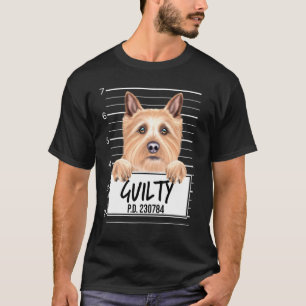 Norwich Terrier Mugshot Schuldiger Hund T-Shirt