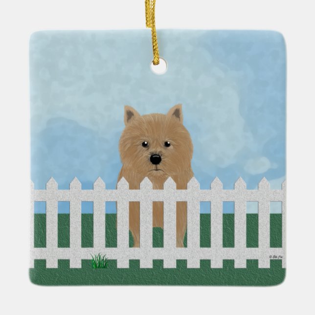 Norwich Terrier Ornament (Vorderseite)
