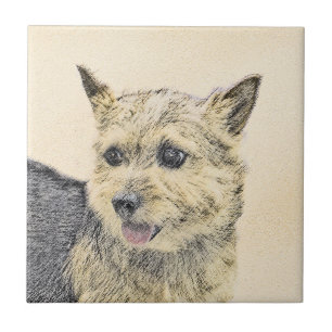 Norwich Terrier Painting - Niedliche Original Dog  Fliese