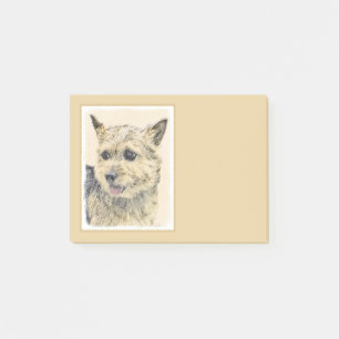 Norwich Terrier Painting - Niedliche Original Dog  Post-it Klebezettel