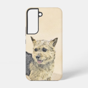 Norwich Terrier Painting - Niedliche Original Dog  Samsung Galaxy Hülle