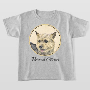 Norwich Terrier Painting - Niedliche Original Dog  T-Shirt