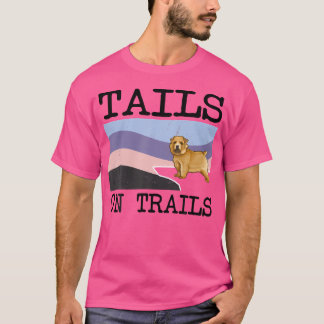 Norwich Terrier Schwanz Wandern Ristorante da Vale T-Shirt