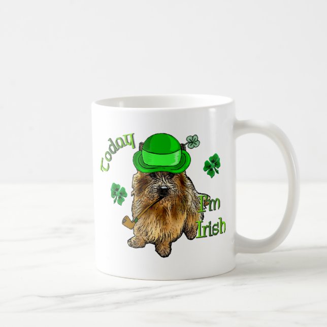 Norwich Terrier St Patricks Tasse (Rechts)