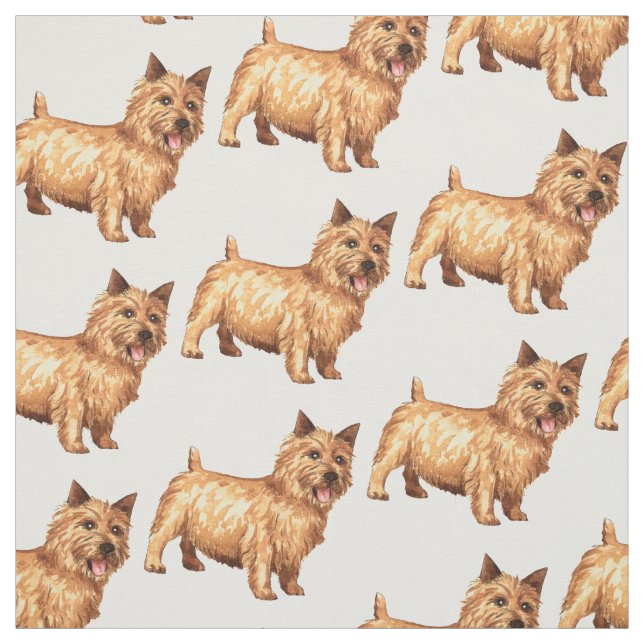 Norwich Terrier Stoff (Muster)