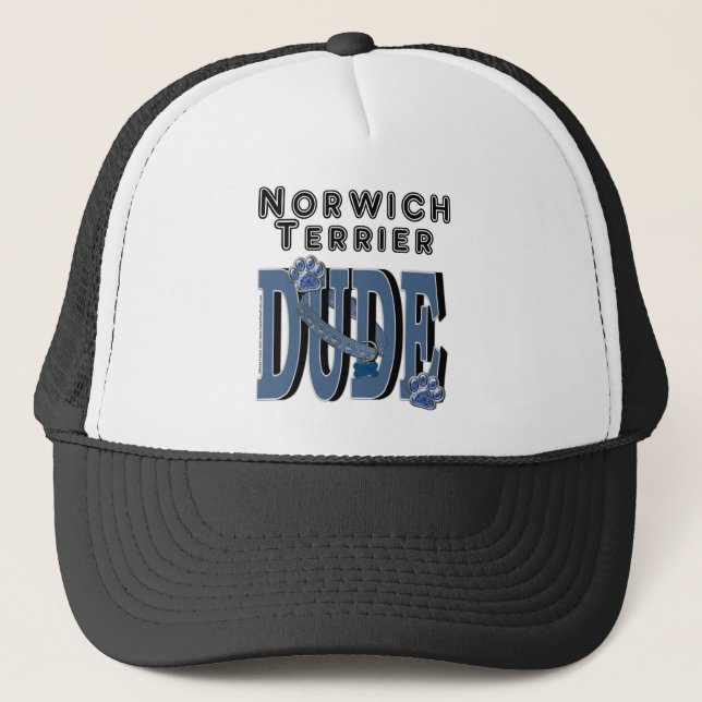 Norwich-Terrier TYP Truckerkappe (Vorderseite)