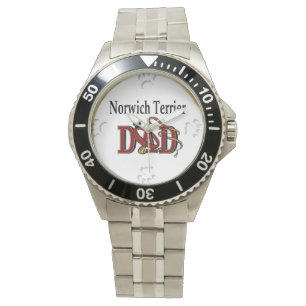 Norwich Terrier Vater Gifts Armbanduhr