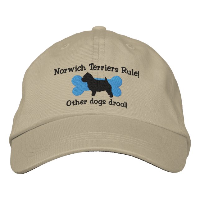 Norwich Terriers Rule StickHat Bestickte Kappe (Vorderseite)