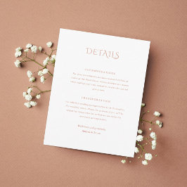 Norwich Wedding Enclosure Card Begleitkarte