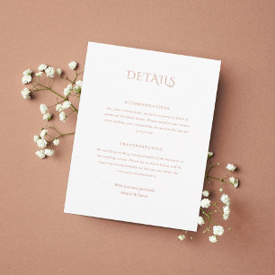 Norwich Wedding Enclosure Card Begleitkarte