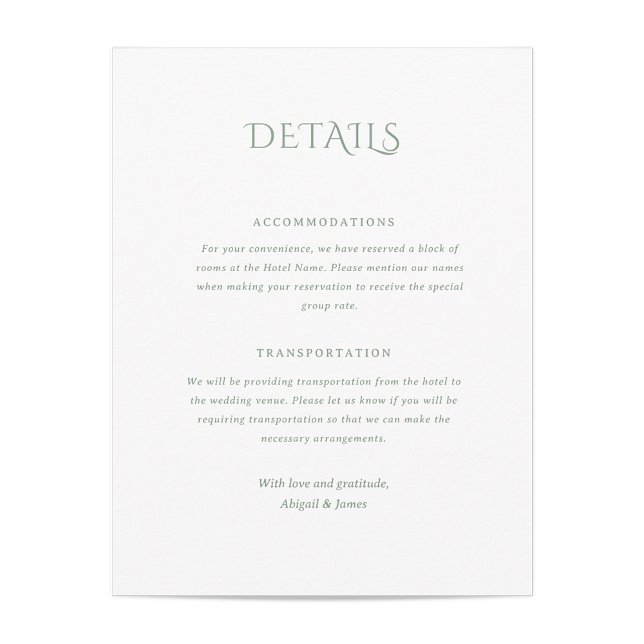 Norwich Wedding Enclosure Card Begleitkarte (Von Creator hochgeladen)