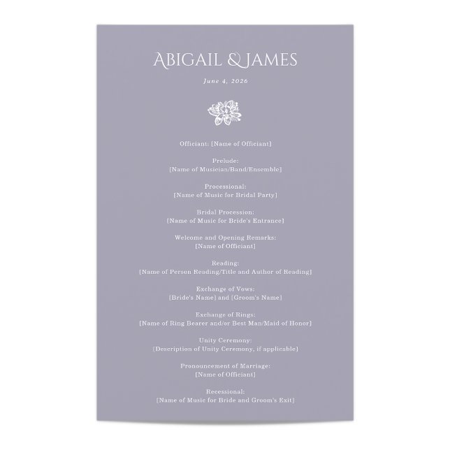 Norwich Wedding Program (Von Creator hochgeladen)