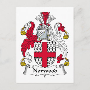 Norwood Familienwappen Postkarte