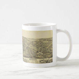 Norwood, MA Vintag Map 1882 Kaffeetasse
