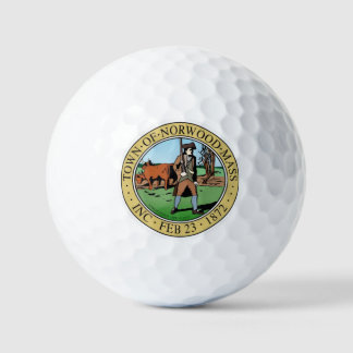 Norwood Massachusetts Town Golfballs Golfball