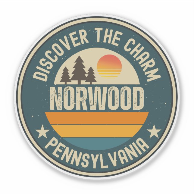 Norwood, Pennsylvania Aufkleber (Vorderseite)