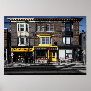 Nos 1056 - 1060 Gerrard St E 2-Farben-Version Poster