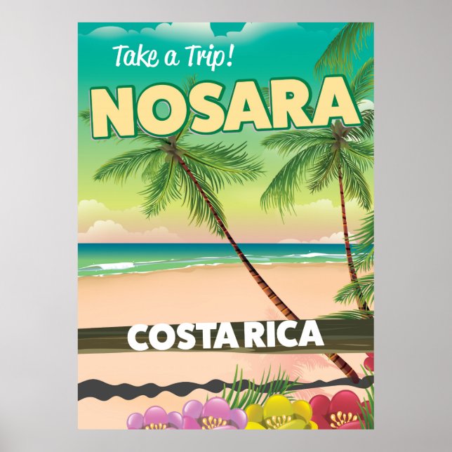 Nosara Costa Rica Reiseplakat Poster (Vorne)