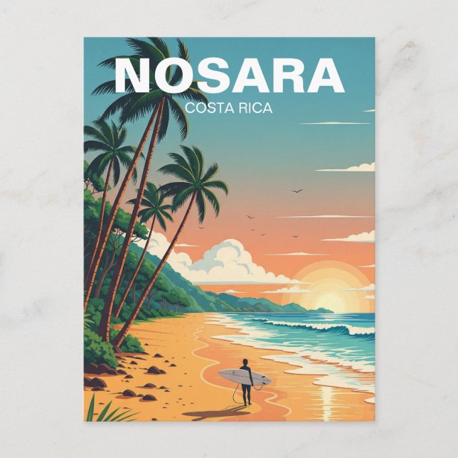 Nosara Costa Rica Travel Postkarte (Vorderseite)