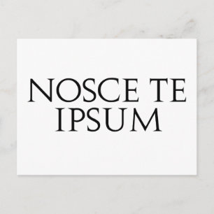 Nosce Te Ipsum Postkarte