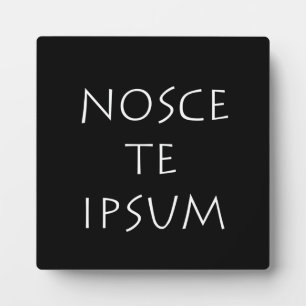Nosce the ipsum fotoplatte