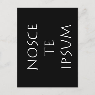 Nosce the ipsum postkarte