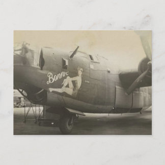Nose Art on a B24 Liberator Postkarte