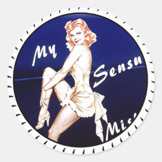NOSE ART RUNDER AUFKLEBER