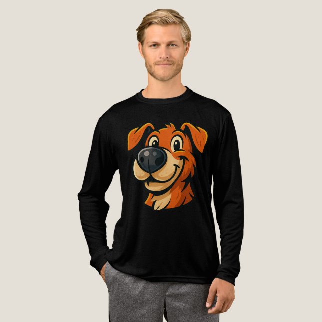 Nose Boop Champion | Niedlicher Hund Lover Tri-Blend Shirt (Volle Vorderseite)