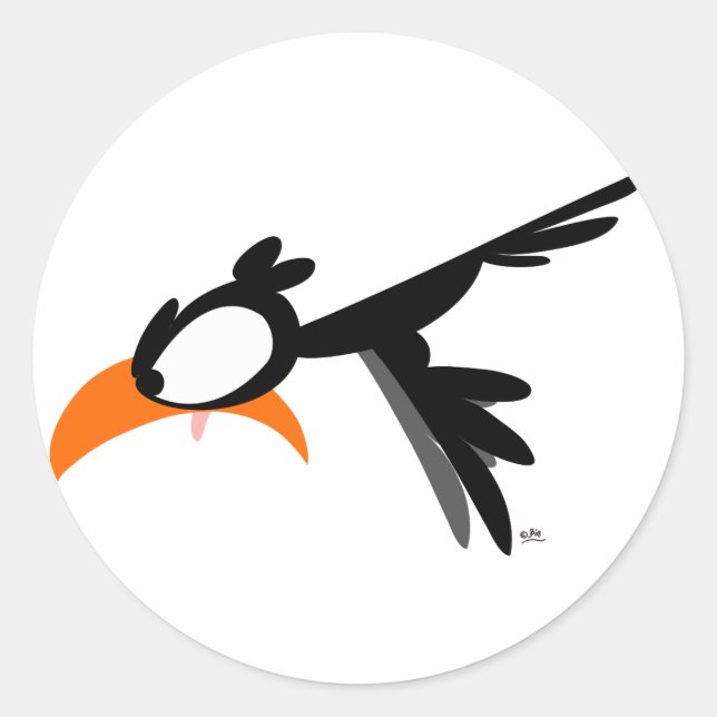 Nose-diving lil'birdie :) Aufkleber (Vorderseite)