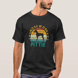 Nose Work Pittie Dobermann Dog Silhouette 1 T-Shirt