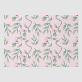 Nosegay Pink Floral Tissue Paper Seidenpapier
