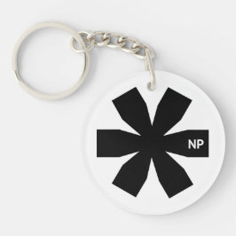 Nosetouch Press Asterisk Schlüsselanhänger