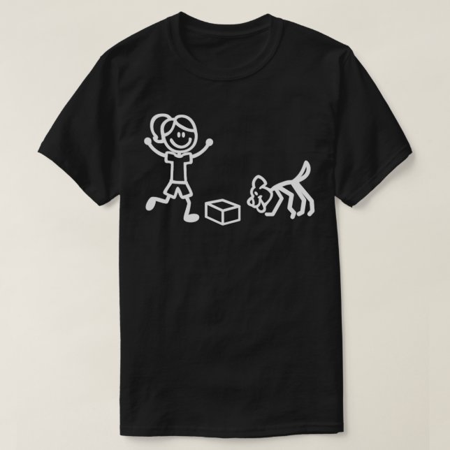 Nosework-Strichmännchen T-Shirt (Design vorne)