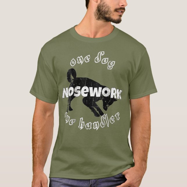 Nosework Tshirt One Dog One Handler_1 (Vorderseite)
