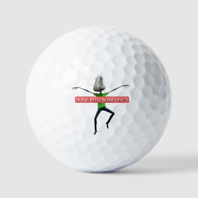 Nosey business golfball (Vorderseite)