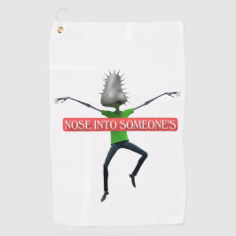 Nosey business golfhandtuch