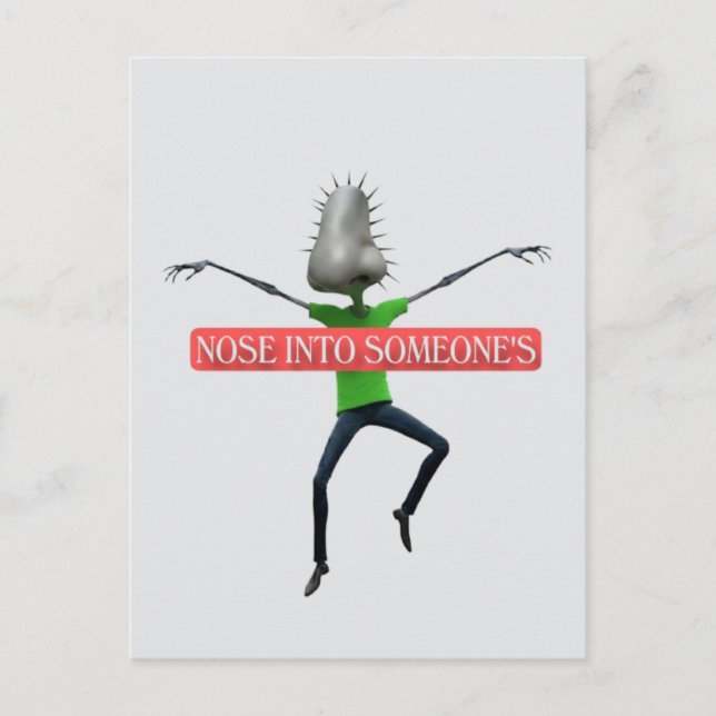 Nosey business postkarte (Vorderseite)