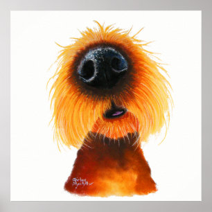 Nosey Dog ' SMELLS LiKe SuNSHiNe ' von Shirley Mac Poster