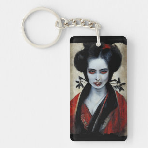 Nosferatu Geisha   Portrait eines Vampirs Schlüsselanhänger