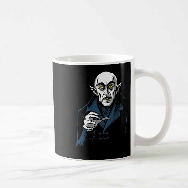 Nosferatu Halloween Vampire Horror Dracula Kaffeetasse (Rechts)