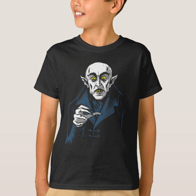 Nosferatu Halloween Vampire Horror Dracula T-Shirt (Vorderseite)