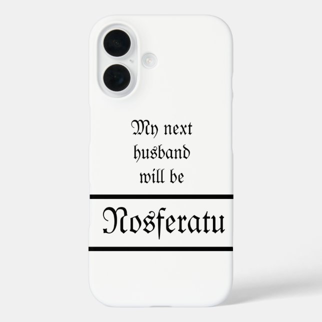 Nosferatu Husband iPhone Case (Rückseite)