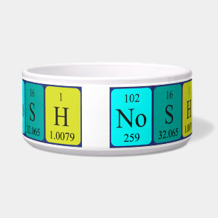 Nosh Periodenname Heimtierschüssel 3A Napf