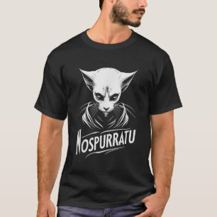 Nospurratu Cat Vampire Horror Movie and Cat Fan T-Shirt